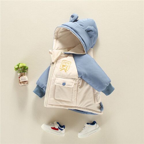外套风衣儿童羽绒服加绒