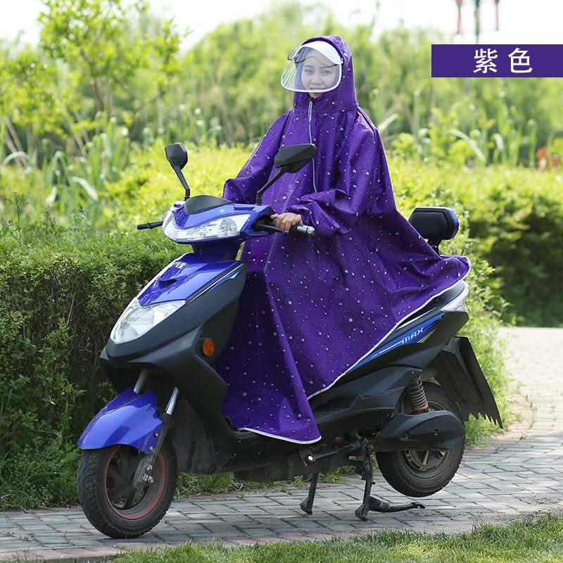 单人套头女士长袖斗篷式防水雨披