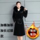 皮毛一体中长大码 貂皮大衣女2019新款 冬季 水貂绒加厚仿皮草外套