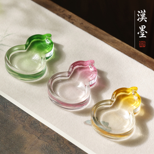 水晶葫芦墨碟高颜值笔舔多功能砚台墨碟初学者学生练毛笔