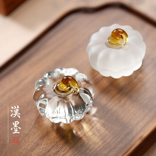 南瓜琉璃水晶玻璃镇尺