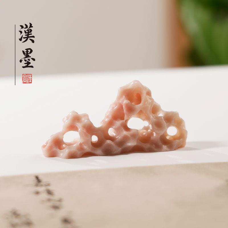 太湖石玉石笔搁玉石笔架镇纸