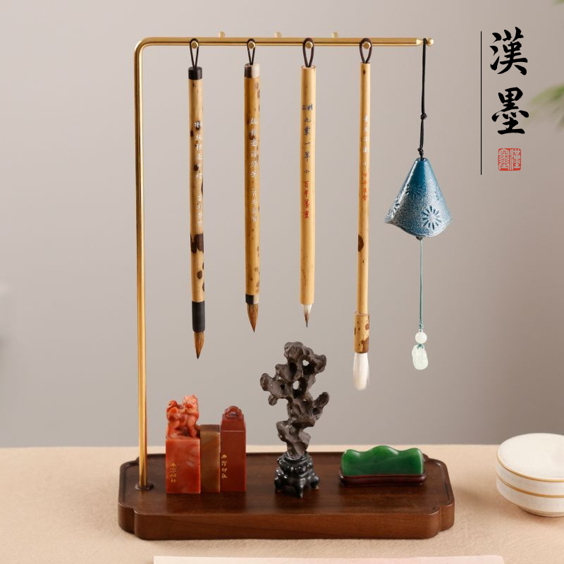 海棠笔挂文承笔挂毛笔架