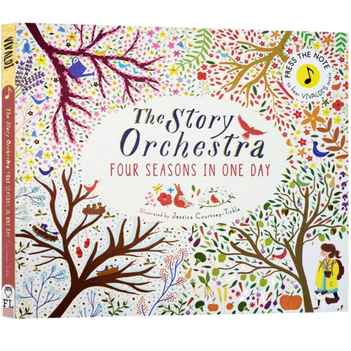 【现货Q】维瓦尔第 四季古典音乐发音书 The Story of Orchestra Four Seasons in One Day 英文原版绘本 布封收藏版