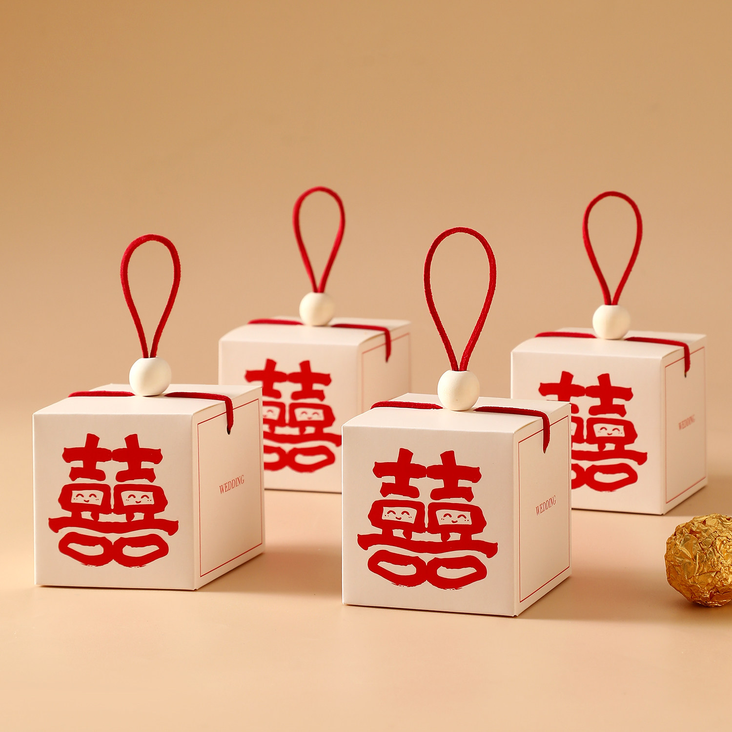 结婚喜糖盒子简约大气2025新款