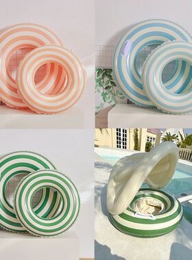 Rooxin Thickened Inflatable Swimming Ring Tube Water Park Sw