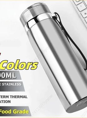 1000ml Thermal Water Bottle Thermos Vacuum Flask Double Stai