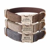 Dog Collars Collar Personalized Customized Pet Free Engravi1