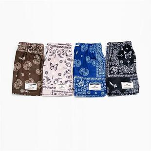 Mens Shor Ryoko Print Paisley rend Shorts Mesh Rain New 2023