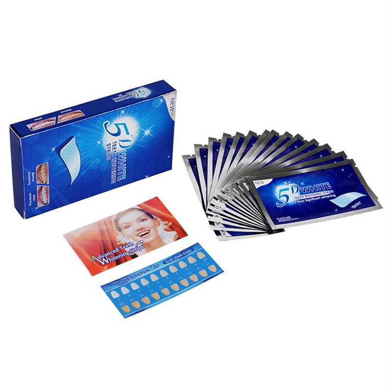 5 Pouch/10 White Strips  3d Whitestrips Teeth Whitening