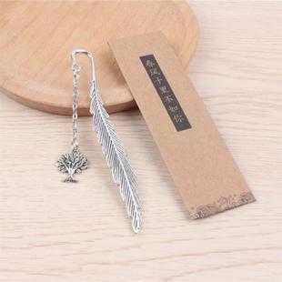 Chinese wind metal feather bookmark Birthday Teachers Day g