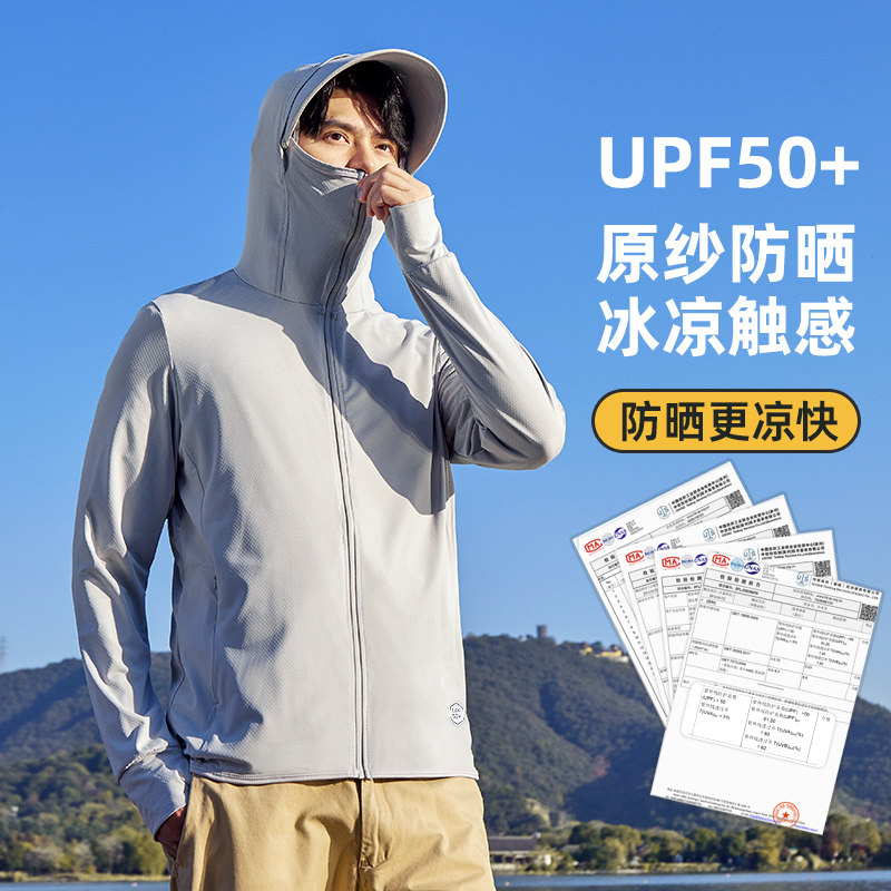 夏季冰丝防晒衣男防紫外线薄外套图片