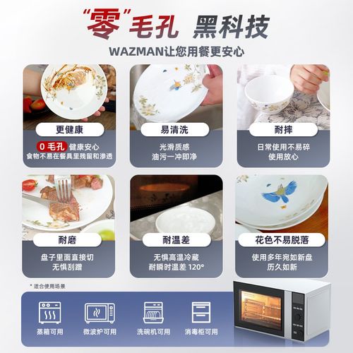 wazman瓦茨曼m科尔马西餐平盘深盘新款蒸烤箱可用法式牛排盘高级