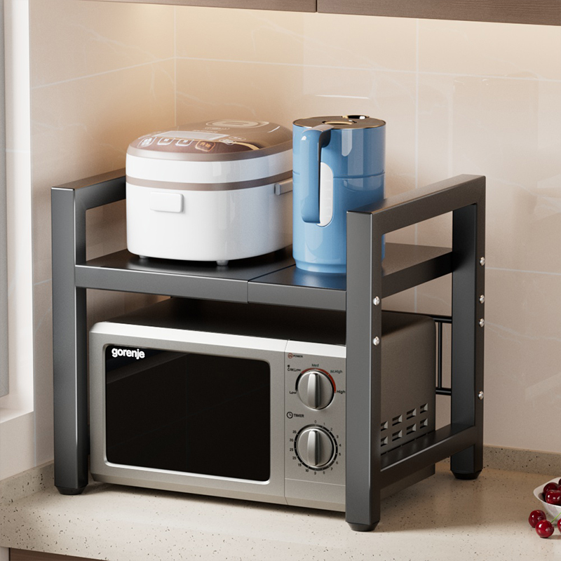 微波炉架子置物架加粗加厚 厨房烤箱收K纳架子多功能锅架储物架
