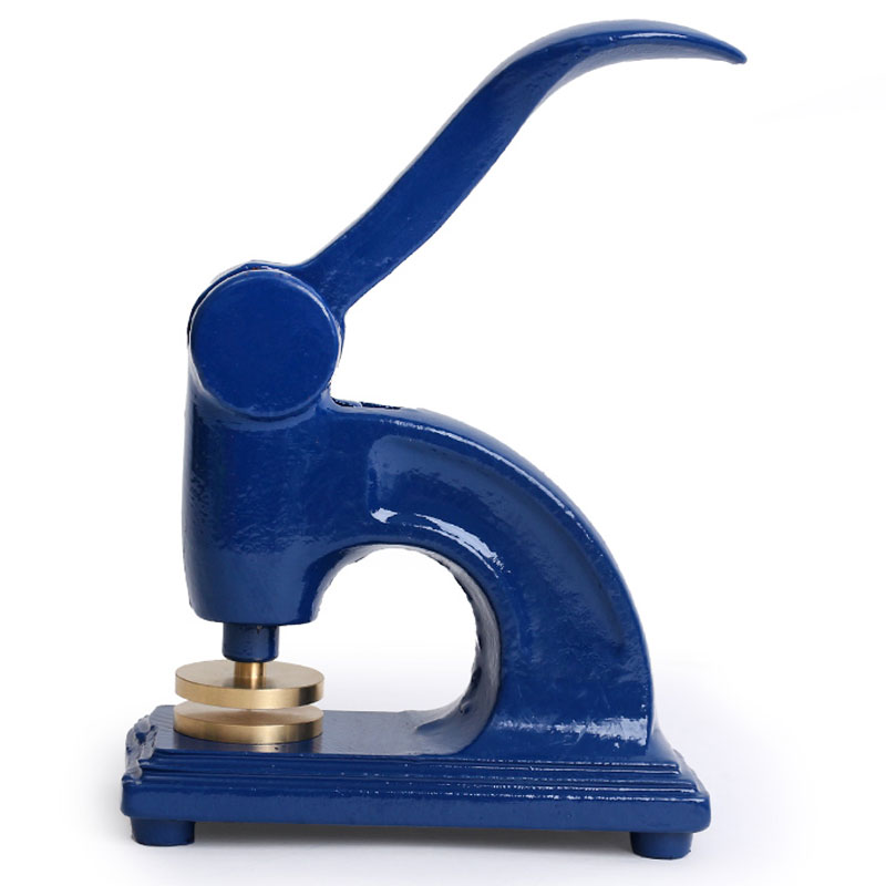 钢印机手动钢印o架蓝色铸铁钢印架子压钢印印章材料