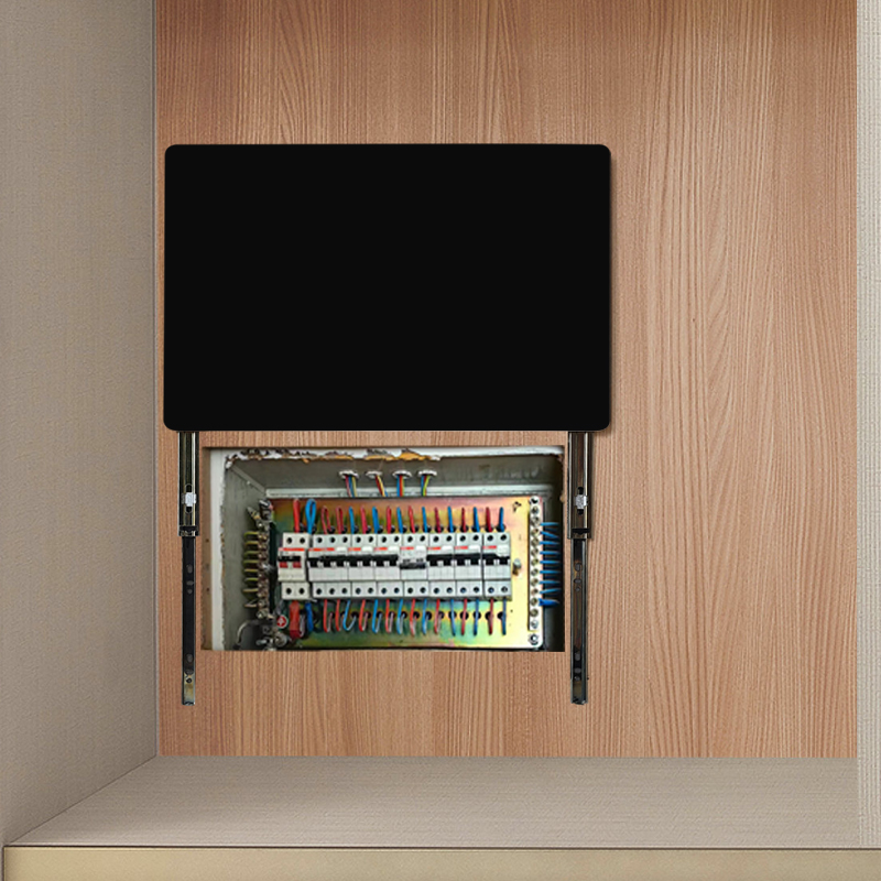 超薄电表箱装饰画挂画免打孔现代简约遮挡强M弱电箱向上向下推拉