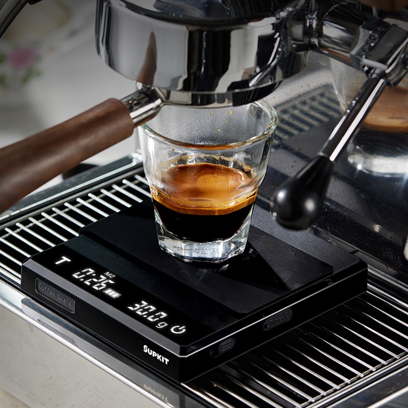 SUPKIcT意式手冲咖啡电子秤咖啡豆智能称重计时咖啡器具电子称
