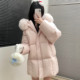 韩国高级感大毛领连帽羽绒棉袄女冬2025年巨好看超火时髦洋气棉服