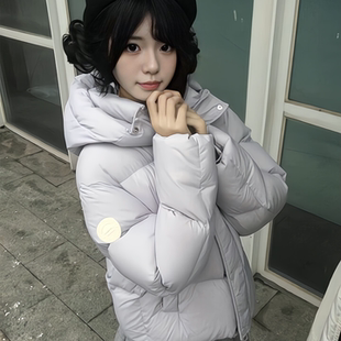 超好看泡芙短款 连帽羽绒棉袄女冬2025年巨好看超火小个子洋气棉服