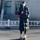 90白鸭绒长款 过膝黑金连帽羽绒服女冬2025年新款 情侣防风保暖外套