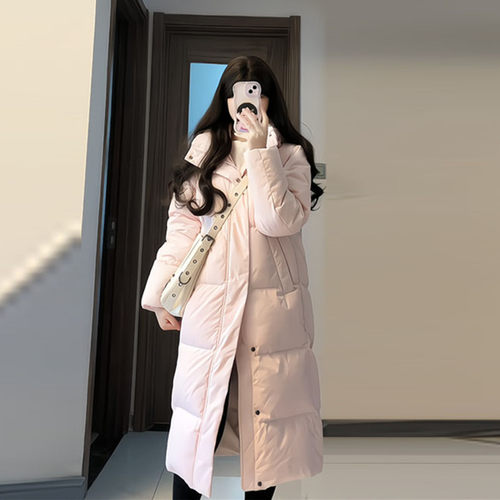 晶煊女神保命长款过膝羽绒棉袄女