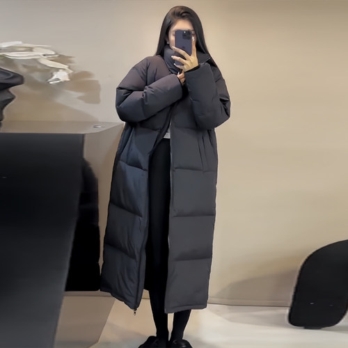 晶煊长款过膝立领棉服送运费险