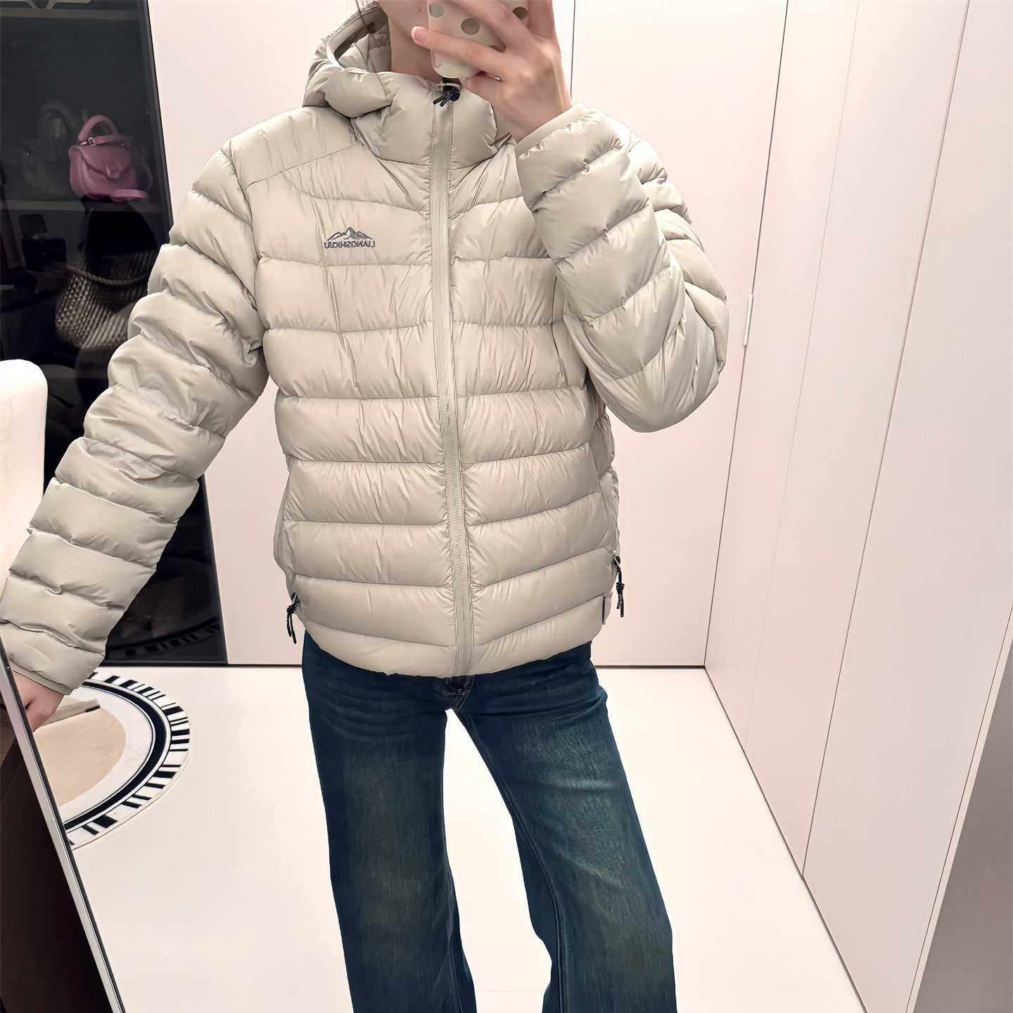 韩系不臃肿连帽排骨羽绒棉服女2026秋冬新款今年流行爆款保暖外套