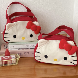 hellokitty便当袋手提包上班族可爱卡通大容量饭盒小学生专用袋子