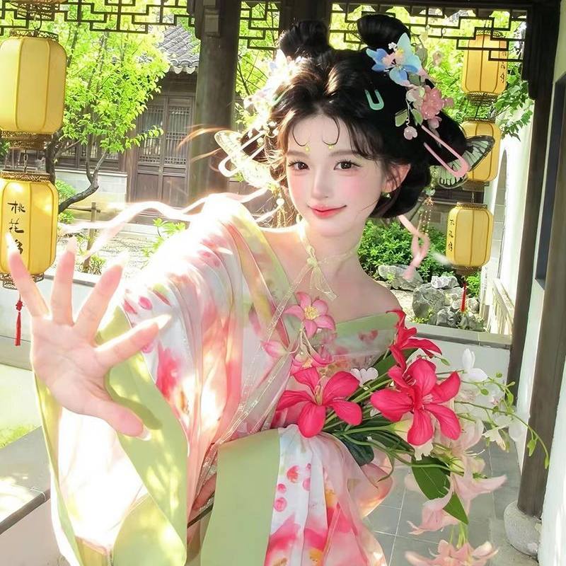 美人图中古国风虞姬汉服套装