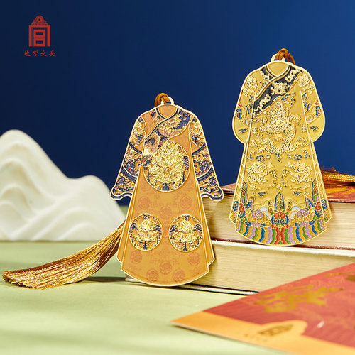 故宫文具龙腾华锦凤凰来仪书签