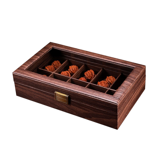 复古文玩展示盒核桃收纳盒百宝古玩佛珠核桃盒文玩店收藏手串盒子