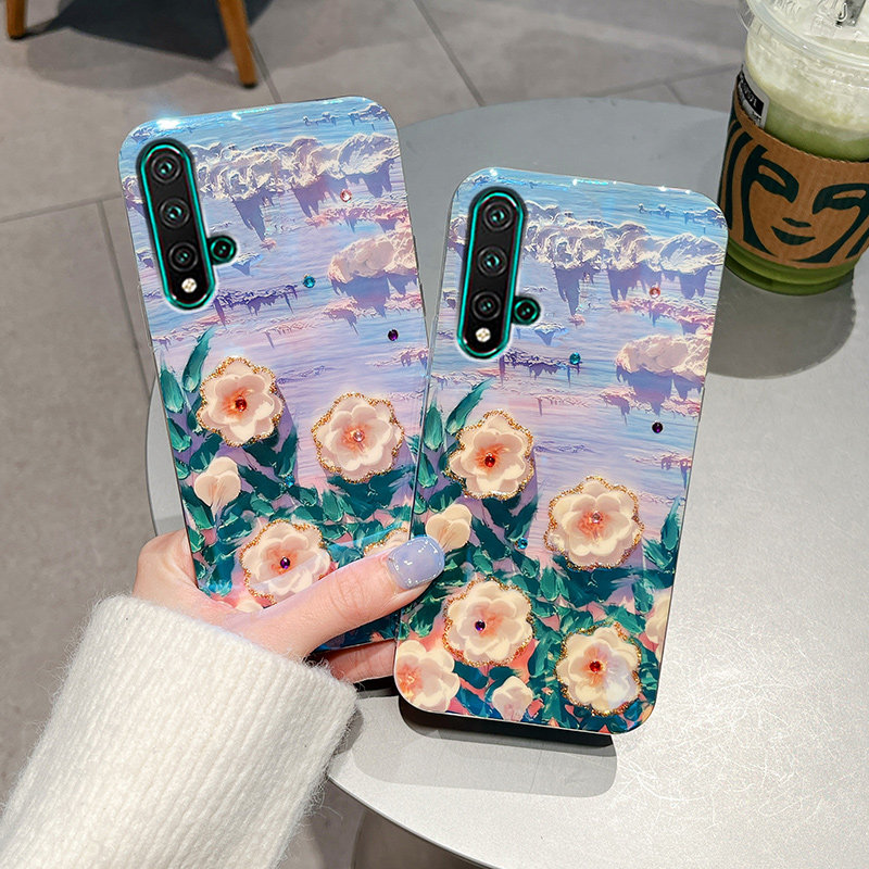 蓝光滴胶水钻壳防摔硅胶软壳