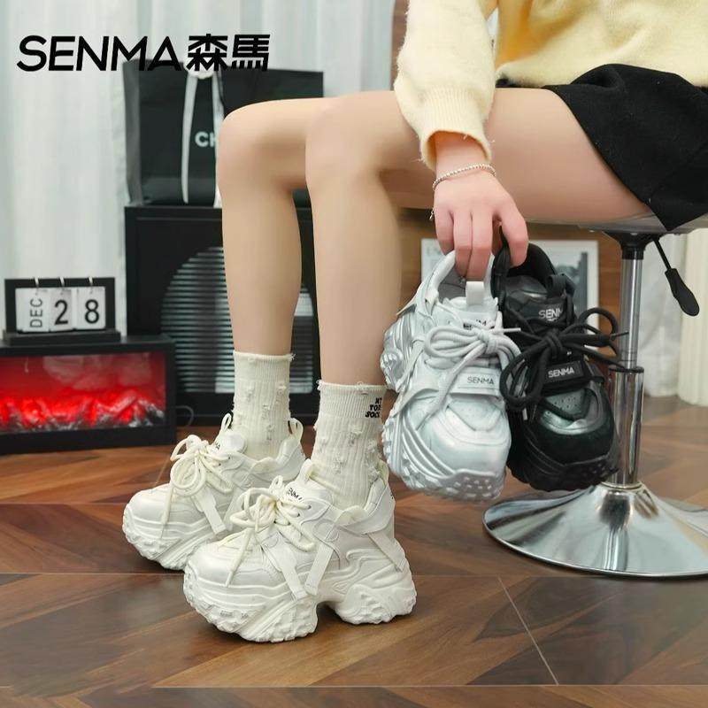 森马黑色老爹鞋女款增高厚底2025新款轻便软底夏季百搭运动鞋子女