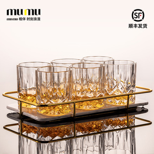 组合 威士忌洋酒杯子无铅玻璃酒具家用烈酒樽套装 mumu正品 高端欧式