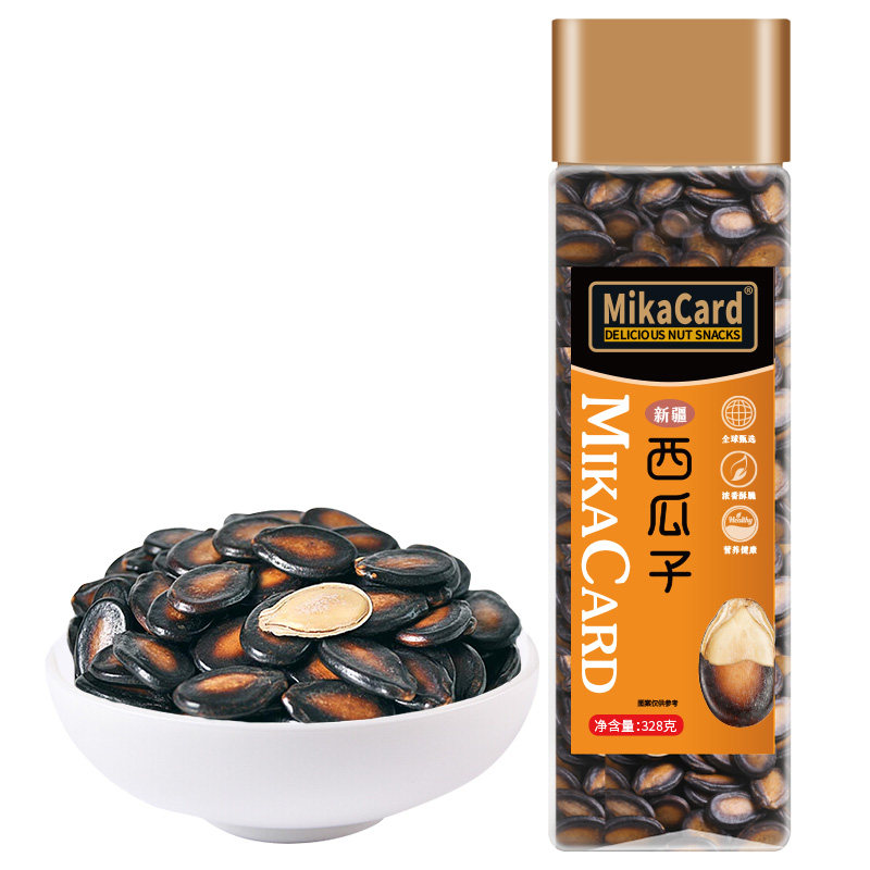 MiKACARD西瓜子328克罐装每日坚果干果办公室休闲零食炒货,零食/坚果/特产,瓜子,淘宝优惠券,粉丝福利购,淘宝优惠卷