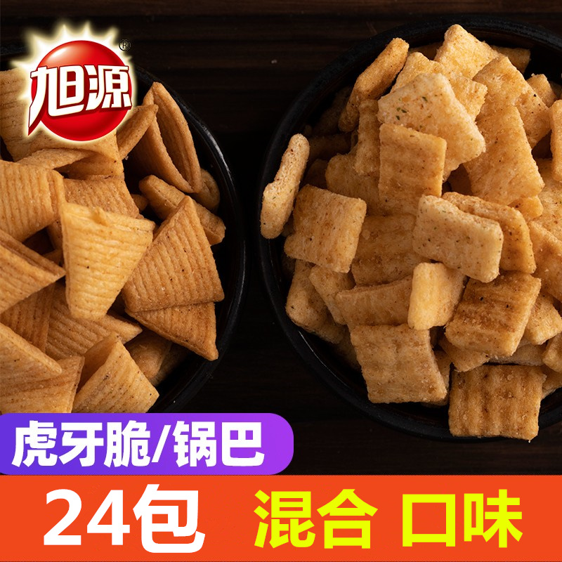 旭源锅巴虎牙混合味香脆零食小吃