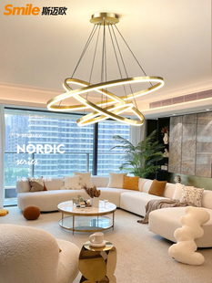 主客厅吊灯餐厅灯2025年新款金色轻奢现代简约大气餐桌吧台灯具