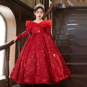 女童生日礼服裙儿童蓬蓬裙