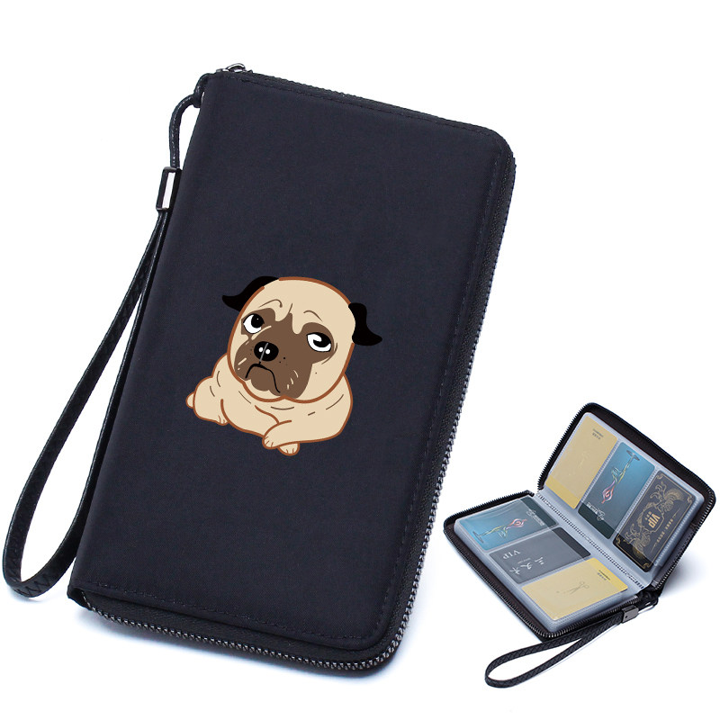卡通小狗防消磁卡包男多卡位卡夹大容量名片包防盗刷银行信用卡套