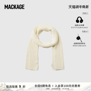 早秋新品 羊毛混纺柔软保暖长围巾 NELL MACKAGE男女同款