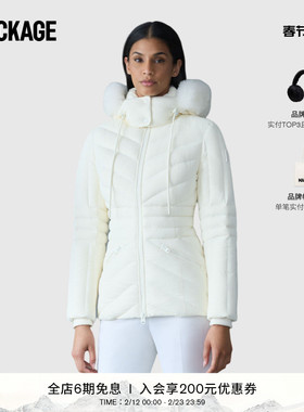 MACKAGE女士 NADIA-SH 羊毛拼接连帽羽绒夹克外套夹克 秋冬新品