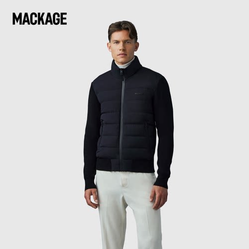 【早秋新品】MACKAGE男士 HANEY轻薄拼接立领休闲排骨羽绒服外套