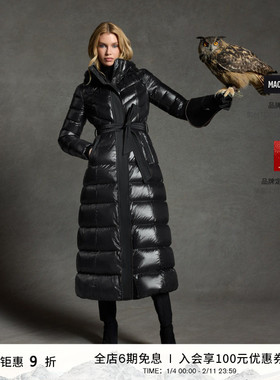【经典|明星同款】MACKAGE女士 CALINA 长款修身羽绒服外套上衣