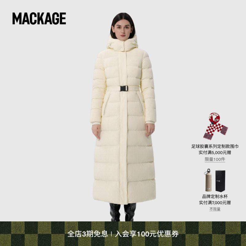 MACKAGE长款保暖女士简约羽绒服
