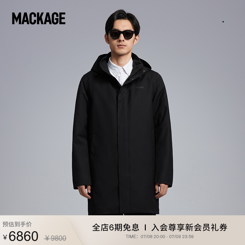 mackage中长款男士羽绒衣