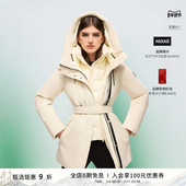 明星同款 MACKAGE女士 JENI二合一毛领收腰时尚 修身 羽绒服外套