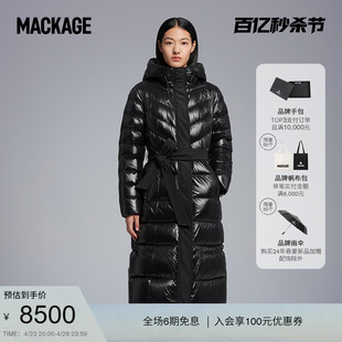 MACKAGE女士CORALIA长款 摩登专致系列 收腰羽绒服