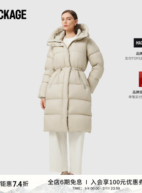 MACKAGE女士 ISHANI-SW长款收腰显瘦经典时尚泡芙羽绒服外套上衣