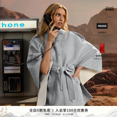 MACKAGE女士 早春新品 HENRIETTA斗篷大衣外套立领腰带设计