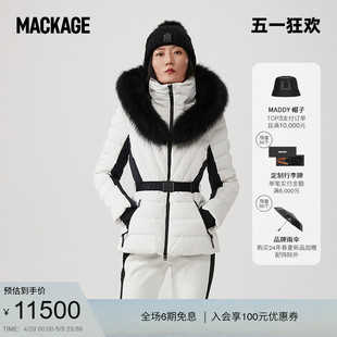 滑雪系列MACKAGE女士ELITA可拆卸毛领滑雪外套 Min同款 Nikki